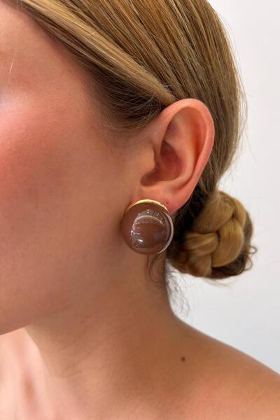 Charmist Luna Mocha Earrings Brown