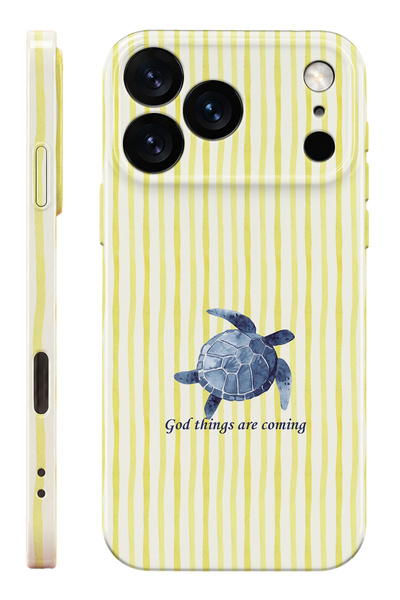 WANNA PROTECT iPhone 17 Pro Max Turtle Protect Slim Parlak Tam Kaplayan Baskı...