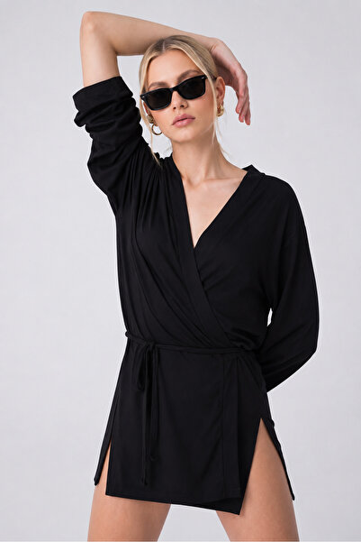 CloudyMood Kadın Ultra Soft Kimono Ekru
