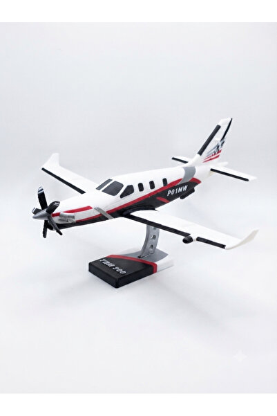 TREDO TBM 900 Model Uçak – 3D Baskı Dekoratif Koleksiyonluk Uçak Maketi