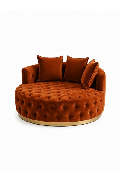 Haliloğlu Chester Zara Berjer 120 cm, Babyface Kumaş, Gold Kasa (Tarçın) Babyface 09