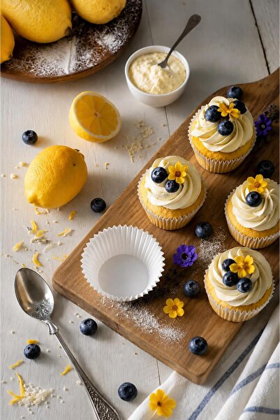 L'Opaline Beyaz Muffin Truff Çikolata Kek Brownie Kalıbı 30x40 Mm Takribi 50 Adet