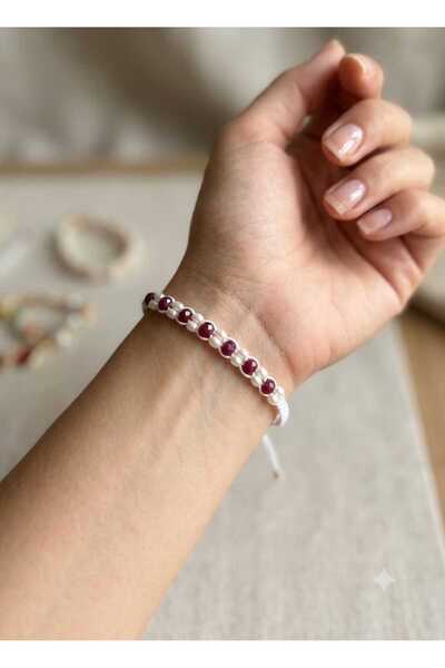 trendhazan A Quality Handmade Adjustable Macrome Knitted Crystal Beaded Speci...
