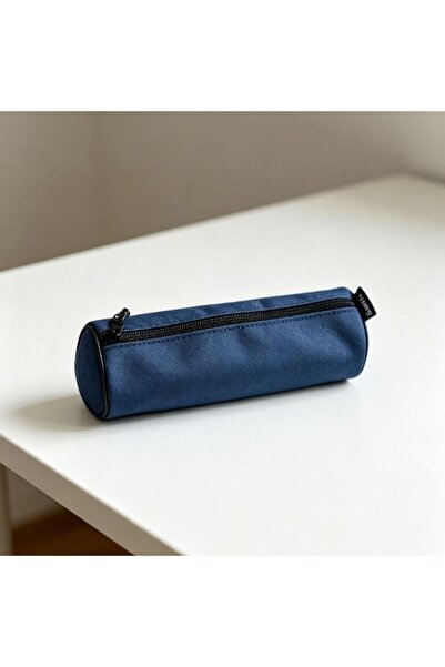 idei Portpix Cilindric Mare Bleumarin Închis Textil Oxford, Dimensiuni 21x8cm...