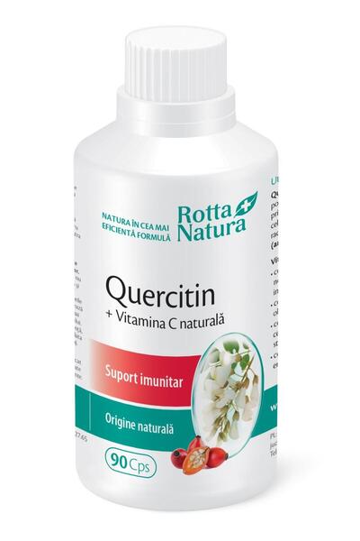 Rotta Natura Quercitin cu Vitamina C Naturala 90cps