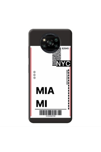 Other Xiaomi Poco X3 /X3 Pro Miami NYC Black Colored Silicone TPU Θήκη
