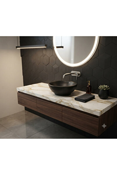 arvitsa SİYAH TEZGAH ÜSTÜ ÇANAK LAVABO 40X40