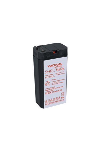 MİKROGATE Yokohama YH-40.7 4V 700 mAh Bakımsız Işıldak Aküsü
