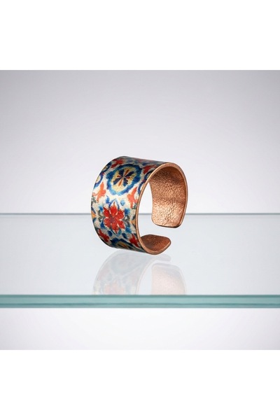 Erol Bakır New Series 1938 Bijouterie Ring 100% Hand Made Copper