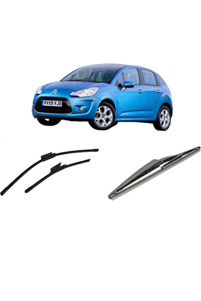 Bosch Σετ 3 υαλοκαθαριστήρων CITROEN C3 II Hatchback Van (SC_) από το 2010-20...