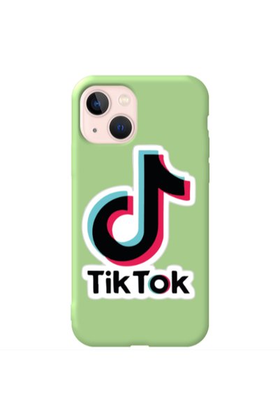 Other Apple iPhone 13 Tik Tok Light Green Colored Silicone TPU Θήκη