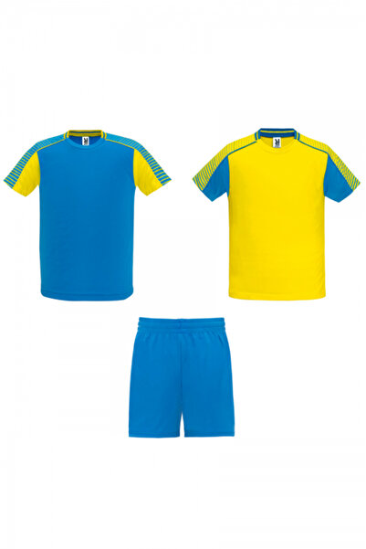 ROLY Set echipament sportiv copii Juve, galben/albastru royal