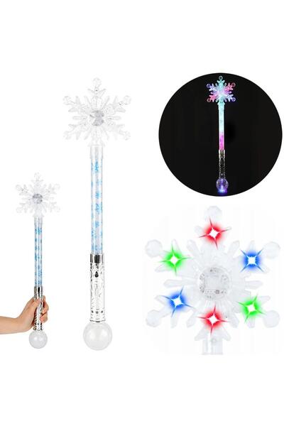 Trifox Bagheta magica Trifox, cu lumina LED, pe baterii, multicolor, 1 buc
