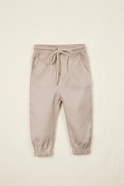 zumino Boys' Woven Jogger Pants with Elastic Waist and Tie Detail