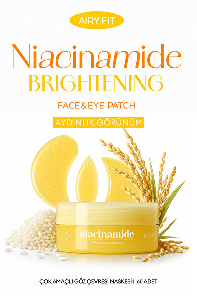 Missha Brightening Multi-Purpose Eye Contour Mask Airy Fit Niacinamide Bright...