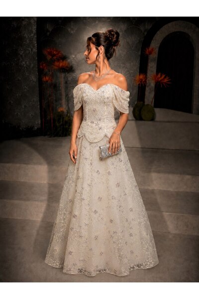 Jood Evening & Prom Dress - White - A-line