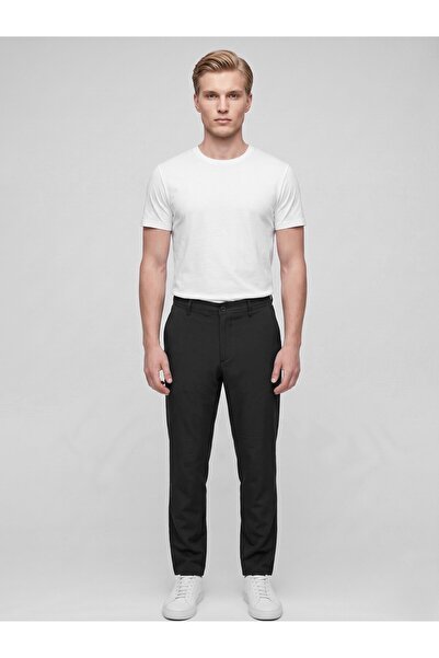 Plus Scorpion Men's Summer Lace-Up Fabric Trousers – Slim Fit Comfortable Cut...