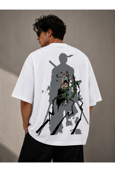 Nulivez One Piece Zoro Printed Oversize Unisex T-Shirt – Minimal Front Print ...