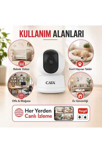 Cata CT-4050 Full HD IP Wi-Fi Güvenlik Kamerası