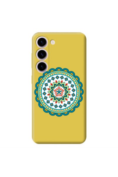 Other Samsung S23 Plus Mandala D11 Yellow Colored Silicone TPU Θήκη