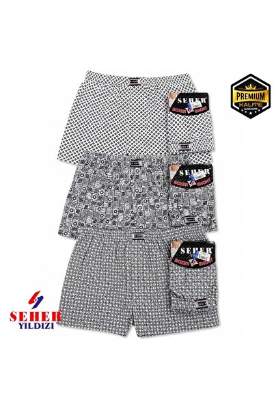 medineticaret 10-Pack Men's Patterned Buttoned Boxers