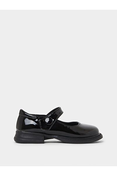 Styli Girls Patent Mary Jane Shoes with Velcro