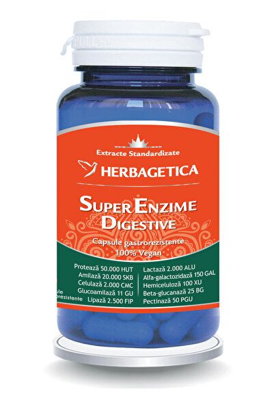 herbagetica Super Enzime Digestive 10cps