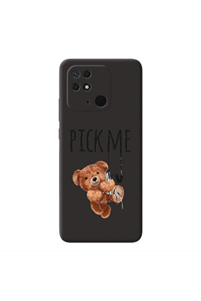 Other Xiaomi Redmi 10C Pick me Black Colored Silicone TPU Θήκη