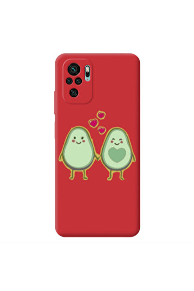 Other Xiaomi Redmi Note 10S Avocados Red Colored Silicone TPU Θήκη