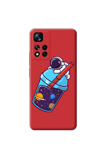 Other Xiaomi Redmi Note 11 Pro 5G Longing in space Red Colored Silicone TPU Θήκη