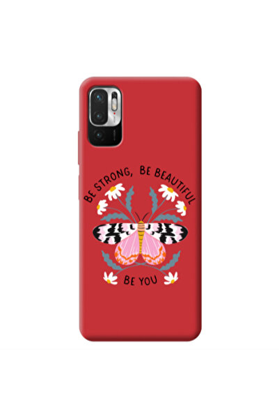 Other Xiaomi Redmi Note 10 Pro 5G Be Strong Red Colored Silicone TPU Θήκη