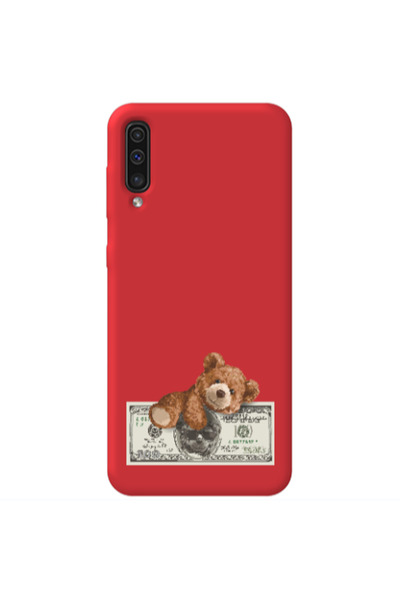 Other Samsung A70 Money Style Red Colored Silicone TPU Θήκη