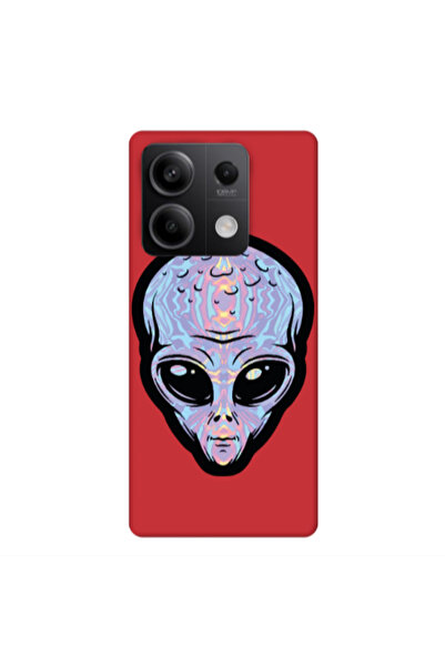 Other Xiaomi Redmi Note 13 5G Alien Red Colored Silicone TPU Θήκη