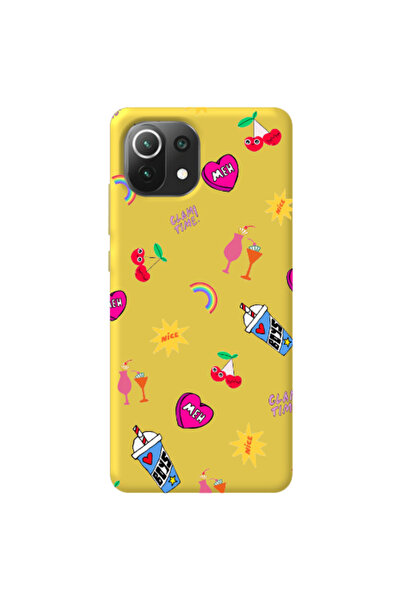 Other Xiaomi Mi 11 Lite glam time Yellow Colored Silicone TPU Θήκη