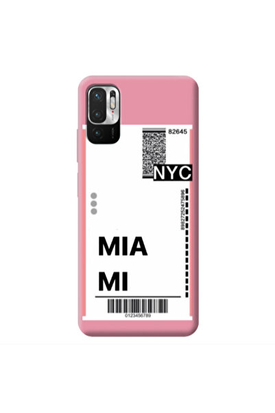 Other Xiaomi Redmi Note 10 Pro 5G Miami NYC Pink Colored Silicone TPU Θήκη