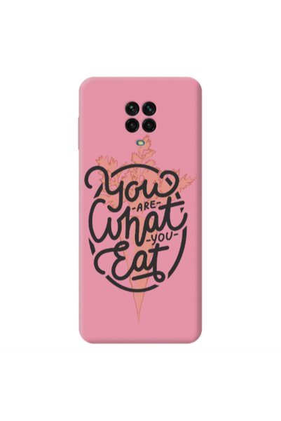 Other Xiaomi Redmi Note 9 Pro You are What You Eat Pink Colored Silicone TPU ...