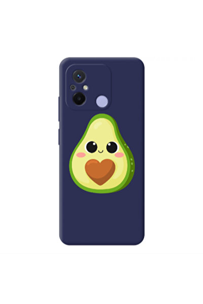 Other Xiaomi Redmi 12C Baby avocado Dark blue Colored Silicone TPU Θήκη