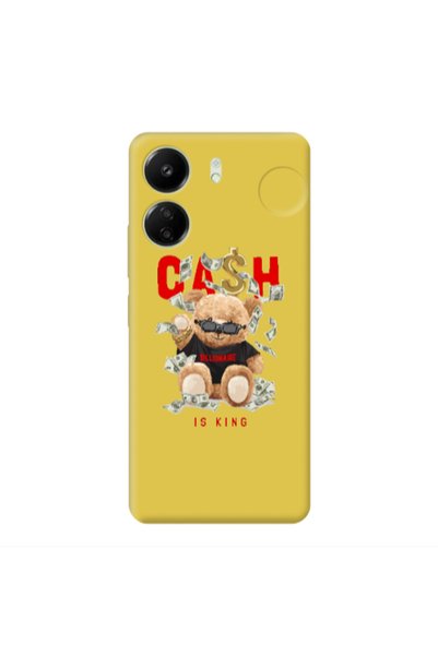 Other Xiaomi Redmi 13C Cash is king Yellow Colored Silicone TPU Θήκη