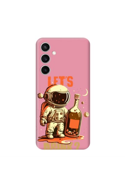 Other Samsung S24 FE Lets drink Pink Colored Silicone TPU Θήκη