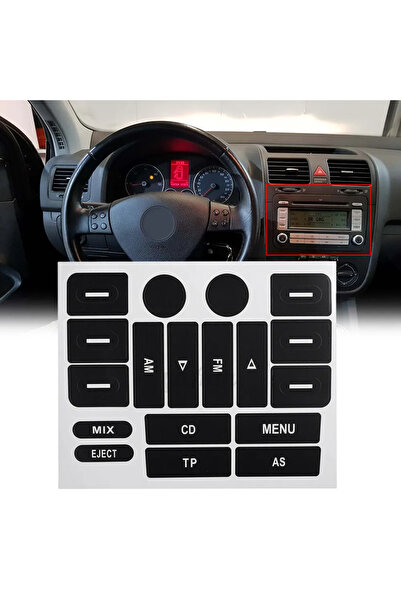 OEM Αυτοκόλλητα κουμπιών ραδιοφώνου για VW Golf MK5 &amp; Passat AL