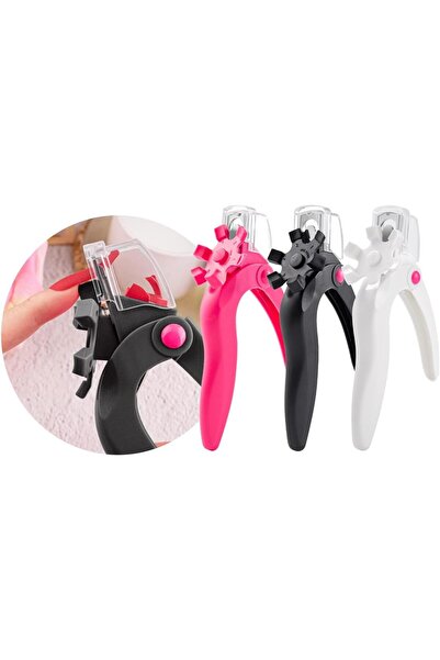 Arabest 3Pcs Adjustable Acrylic Nail Clippers with Sizer,Catcher,Length Measu...