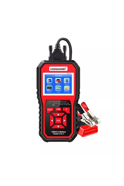 KONNWEİ Ελεγκτής Ανάλυσης Μπαταριών Auto - Moto &amp; OBDII Διαγνωστικό Scann...