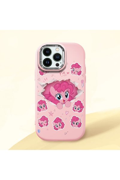 CASEVIBE iPhone 12 Pro Max Uyumlu Sevimli Pony Yırtık Kağıt Desenli Kız Telef...