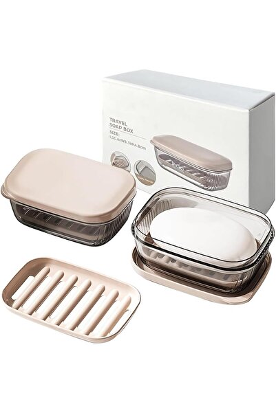 Arabest Soap Case, Leakproof Soap Container with Lid, Portable Bar Soap Holde...