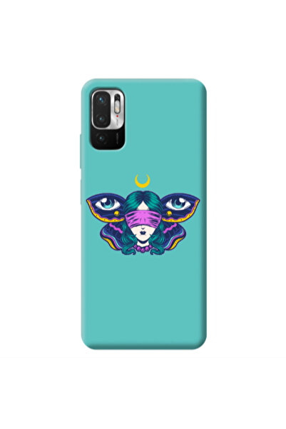 Other Xiaomi Redmi Note 10 Pro 5G Eye in my ear Turquoise Colored Silicone TP...