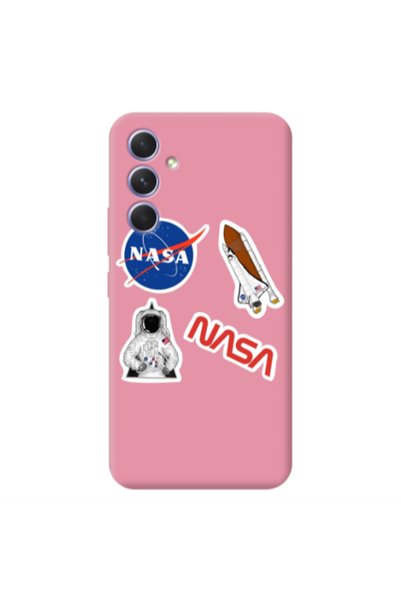 Other Samsung A35 Nasa Pink Colored Silicone TPU Θήκη