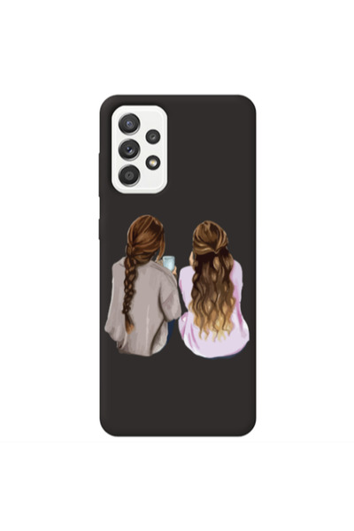Other Samsung A72 Friends Black Colored Silicone TPU Θήκη