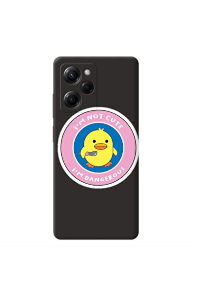 Other Xiaomi Poco X5 Pro I m dangerus Black Colored Silicone TPU Θήκη