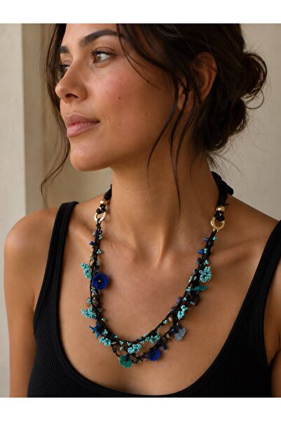 elemeğiürünler Needlepoint Design Necklace