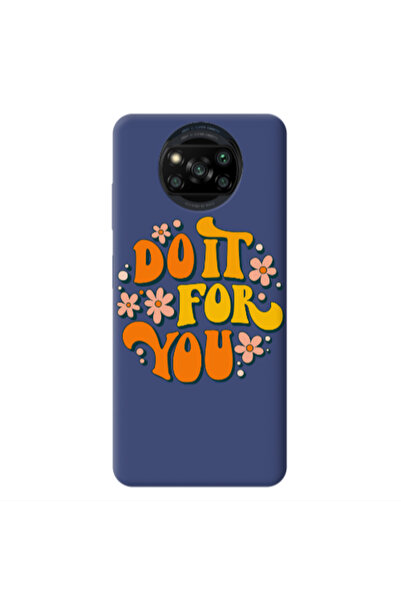 Other Xiaomi Poco X3 /X3 Pro Do it For You Dark blue Colored Silicone TPU Θήκη